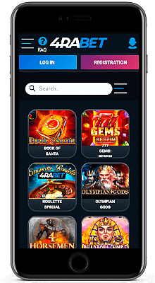 Casino in 4raBet Mobile App on iPhone